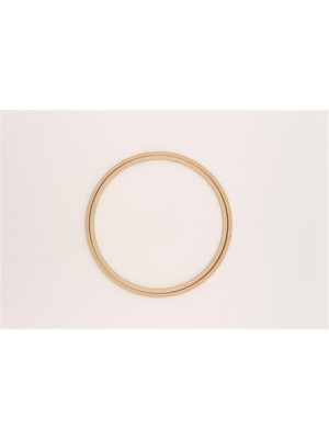 Nurge Ahşap Düz Nakış Kasnak No:4 - 8 mm Açık Kahverengi