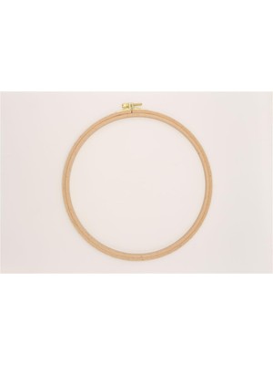 Nurge Ahşap Vidalı Nakış Kasnak No:6 - 8 mm Açık Kahverengi