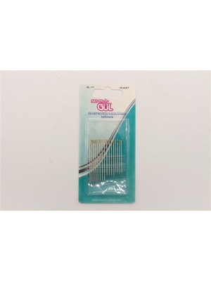 Gül El Dikiş İğneleri-Sharp İğnesi - 1 Kart Nikel