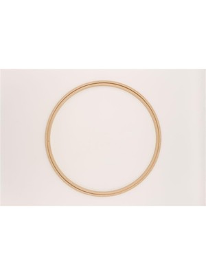 Nurge Ahşap Düz Nakış Kasnak No:7 - 8 mm Açık Kahverengi