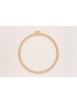 Nurge Ahşap Vidalı Nakış Kasnak No:5 - 8 mm Açık Kahverengi