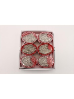 Gül Oval Kutulu Çelik Toplu İğne - STD Nikel