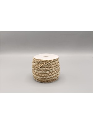 Gül Hasır Şerit No 9 - 13 mt Doğal Jüt Rengi