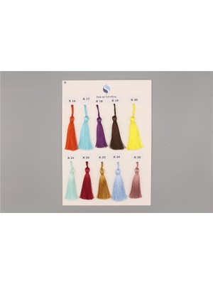 Gül Polyester Püskül - 7 cm Bordo