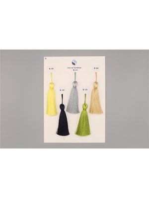 Gül Polyester Püskül - 12 cm Sarı