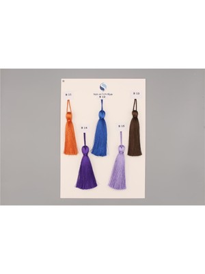 Gül Polyester Püskül - 12 cm Turuncu