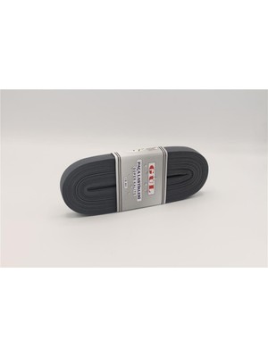 Gül Renkli Lastik 2 cm - 10 mt Koyu Gri