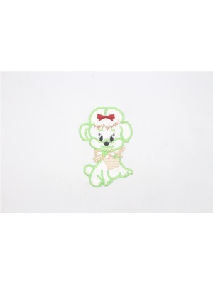 Gül Model 5 Bebek Aplik - Std Yeşil