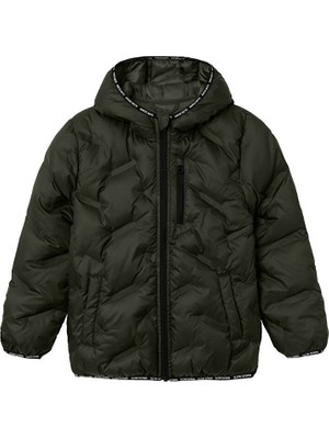 Name It Nkmmason Jacket Çocuk Günlük Mont 13231324-ROSIN Haki