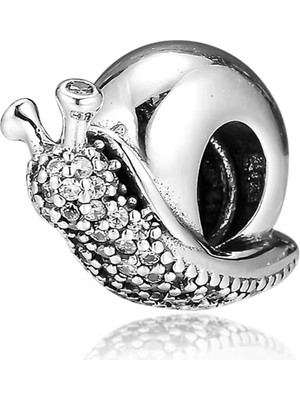 Fubena Gümüş Salyangoz Charm Zarif Malzeme ve Tasarım