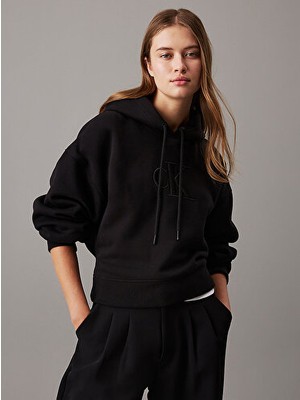 Calvin Klein Raısed Embroıdery Ck Hoodıe