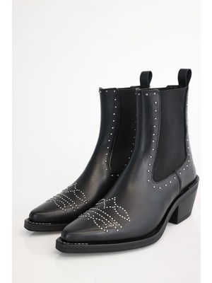 5in1Canpolat Siyah Troklu Western 124409