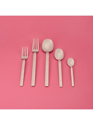 Erdem Bender 30 Parça Çatal Kaşık Takımı - Gri