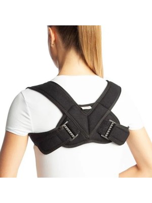 Megev Klavikula Bandajı - Sırt Destekleyici - Koruyucu Bandaj - Dik Duruş - Köprücük Kemiği Stabilizasyon - 8bandaj