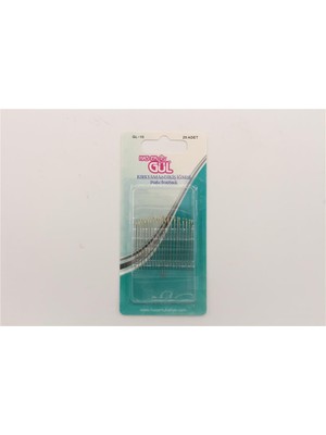 Gül El Dikiş İğneleri-Kırkyama İğnesi - 1 Kart Nikel