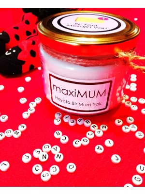 Maximum Gizli Mesajlı Mum Doğal Soya Wax El Yapımı