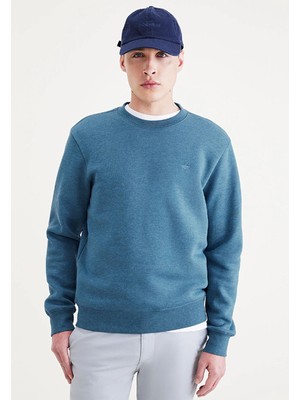 Dockers Bisiklet Yaka Mavi Erkek Sweatshirt A3199-0033