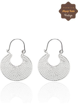 Midyat Nurtaş Gümüş Sallantılı Çanta Model 925 Ayar Gümüş Telkari Kadın Küpe 201023489