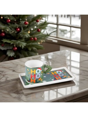 Karaca New Year Yılbaşı Hoho 2 Kişilik Kahve Fincanı 100 ml