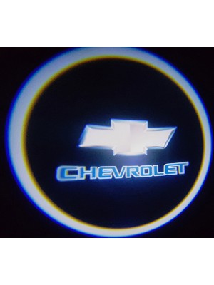 Femex Chevrolet Araçlar Için Pilli Yapıştırmalı Kapı Altı LED Logo