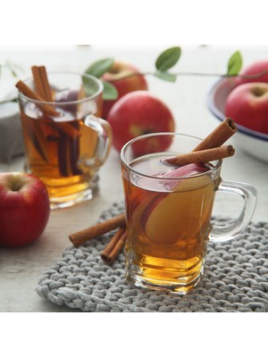 Lav Elegan Cam Fincan 6 Kişilik 225 ml Kulplu (Kahve/Çay Bardağı)