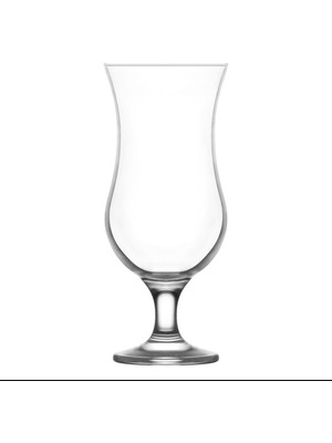 Lav Fiesta Cam Kokteyl Bardağı 3'lü 390 ml (Meşrubat/Smoothie /Milkshake/Soğuk Kahve Bardağı )