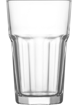 Lav Aras Cam Meşrubat Bardağı 6'lı 300 ml (Su/Soğuk Kahve Bardağı )