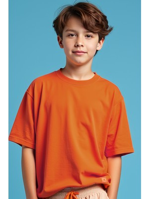 Minojoy Levi Turuncu Pamuklu Erkek Çocuk Tshirt