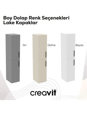 Creavit D10 40 cm Sağ Boy Dolabı Melamin Gövde Lake Kapak