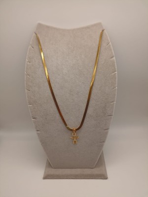 Tılsım Accesories Çelik Kolye+ Zirkon Charm Gold