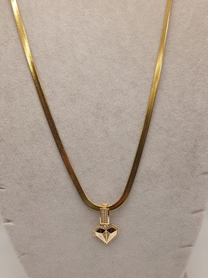 Tılsım Accesories Çelik Kolye+ Zirkon Charm Gold