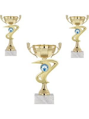 Odak Kişiye Özel Futbol Kupa Takımı-Ödül Kupası-Turnuva Kupası-Kupa Seti 3'lü Takım ECO-018