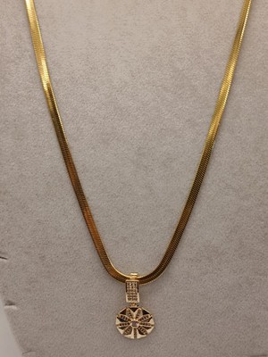 Tılsım Accesories Çelik Kolye+ Zirkon Charm Gold