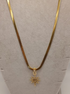 Tılsım Accesories Çelik Kolye+ Zirkon Charm Gold