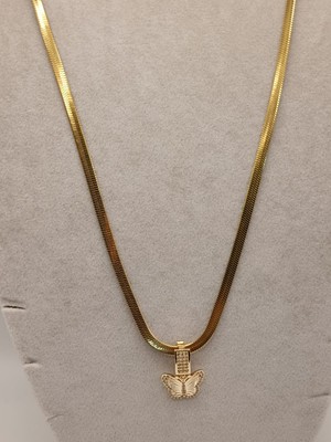 Tılsım Accesories Çelik Kolye+ Zirkon Charm Gold