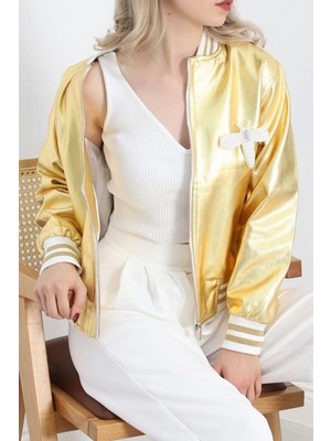 Xpetrana Winta- Varak Bomber Ceket Gold - 2614.1367.