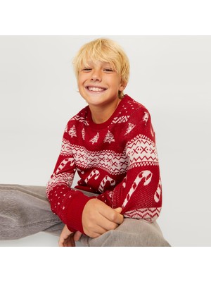 Jack & Jones Çocuk Yılbaşı Temalı Kazak - Xmas