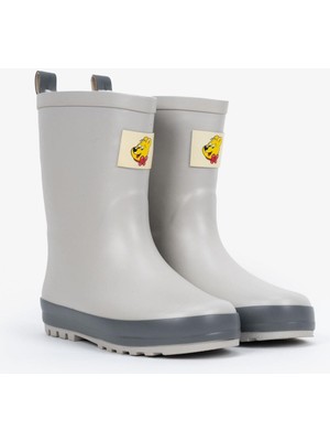 Haribo Çocuk Gri Su Geçirmez Yağmur Çizmesi