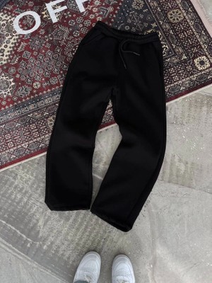 Burtex Basic Üç Iplik Eşofman Pantolon - Siyah