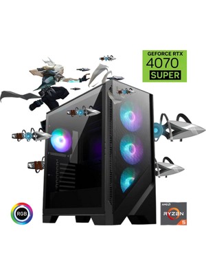 Güneysu Ryzen 5 7600X 32GB Ddr5 1tb SSD Rtx 4070 Super Oyun Bilgisayarı