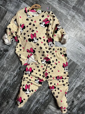 Nina Kids  Pamuk Minnie Fitilli Kız Pijama Takımı 6 Yaş