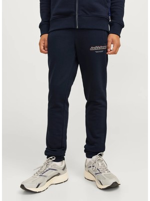 Jack & Jones Lastikli Paça Koyu Lacivert Erkek Eşofman Altı 12267461