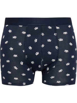 DeFacto Regular Fit Hayvan Baskılı 3'lü Boxer E0047AX24CW