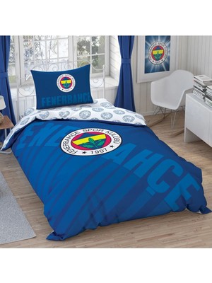 Taç Lisanslı Tek Kişilik Nevresim Takımı Fenerbahçelacivert Logo