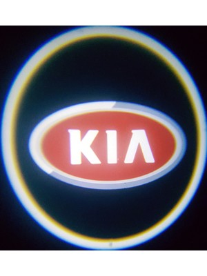 Femex Kia Araçlar Için Pilli Yapıştırmalı Kapı Altı LED Logo