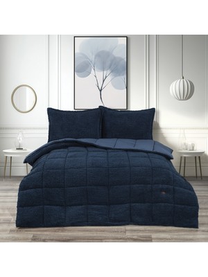 Schafer Home Deluxe Çift Kişilik Yorgan Seti 3-Indigo