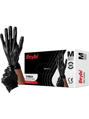 Beybi TPEX Eldiven Siyah - 100'lük Kutu
