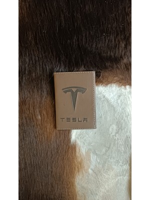 Efe Deri Tesla  Deri Dikişli Araç Ruhsat Kılıfı Kabı Oto Ruhsatlık Araba Ruhsat Koruyucu