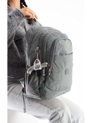 Çanta Trend Su Geçirmez Kumaş Gri  Çanta Yükseklik 40CM Genişlik 28CM