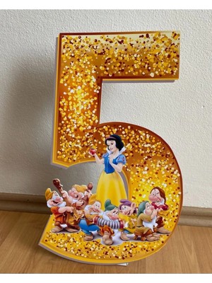 Okart Tasarım Pamuk Prenses “5” Masaüstü Ayaklı Pano